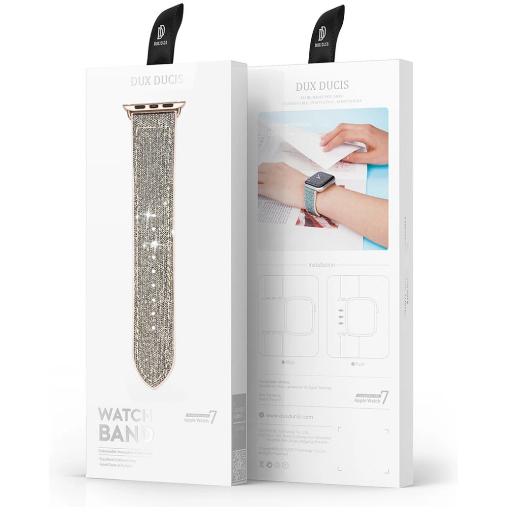 Hurtownia GSM - Dux Ducis Öv Apple Watch 4/5/6/7/SE/8/9/Ultra 44/45/49mm ezüst (Sparkle Version) - DDS967 - {ean13} - Hurt