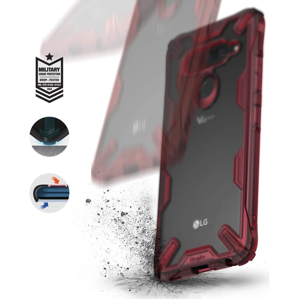 Hurtownia GSM - Etui Ringke Fusion-X LG V40 ThinQ Černé - RGK1060BLK - {ean13} - Hurt
