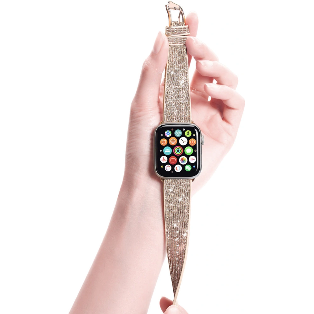 Hurtownia GSM - Pasek Dux Ducis Strap Apple Watch 4/5/6/7/SE/8/9/Ultra 44/45/49mm aurie (Versiunea Sparkle) - DDS970 - {ean13} - Hurt