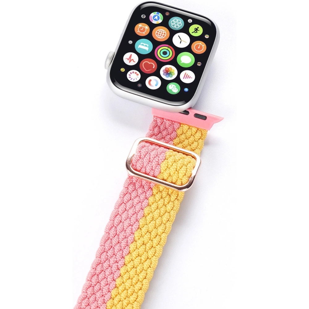 Wholesale Dux Ducis Strap for Apple Watch 4/5/6/7/8/9/SE/10 40/41/42mm pink-yellow (Mixture Version) - DDS976 - {ean13} - Hurt