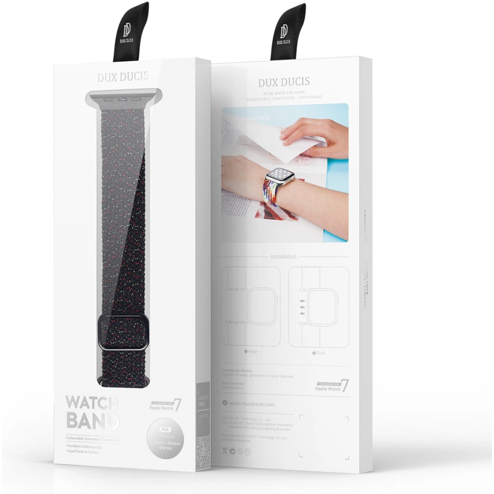 Hurtownia GSM - Pásek Dux Ducis Strap Apple Watch 4/5/6/7/SE/8/9/Ultra 44/45/49mm černý (Mixture Version) - DDS993 - {ean13} - Hurt