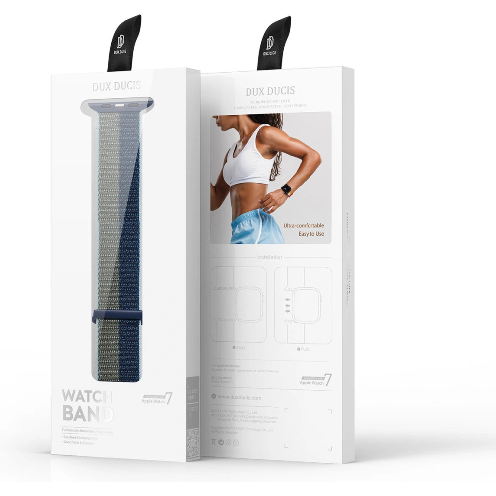 Hurtownia GSM - Dux Ducis Strap für Apple Watch 4/5/6/7/8/9/SE/10 40/41/42mm blau (Sportversion) - DDS997 - {ean13} - Hurt