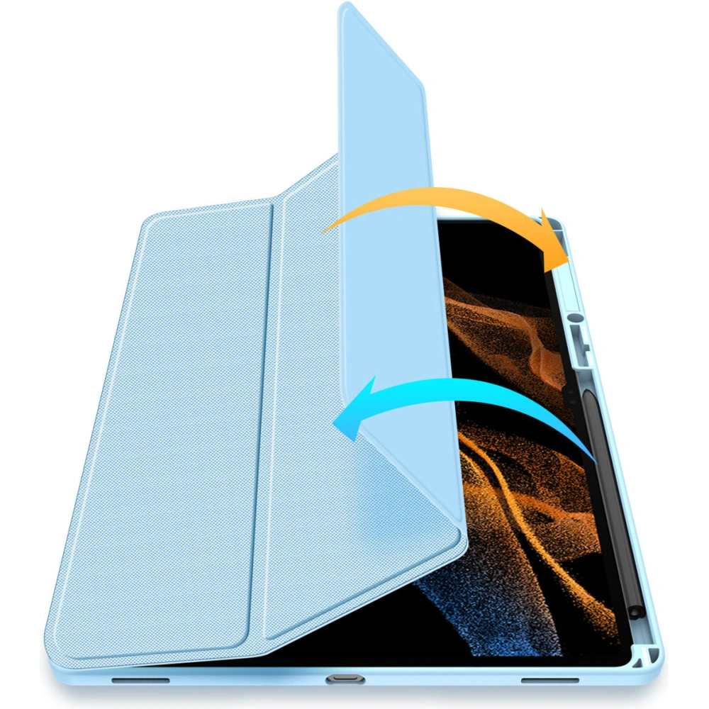 Hurtownia GSM - Etui Dux Ducis Toby Samsung Galaxy Tab S8 Ultra suport pentru stylus albastru - DDS1010 - {ean13} - Hurt