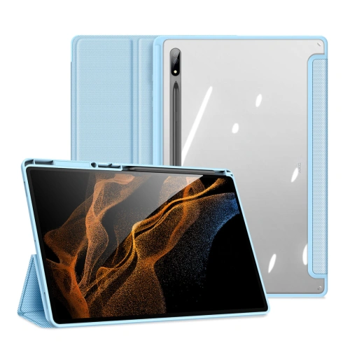 Etui Dux Ducis Toby Samsung Galaxy Tab S8 Ultra stylus holder niebieski