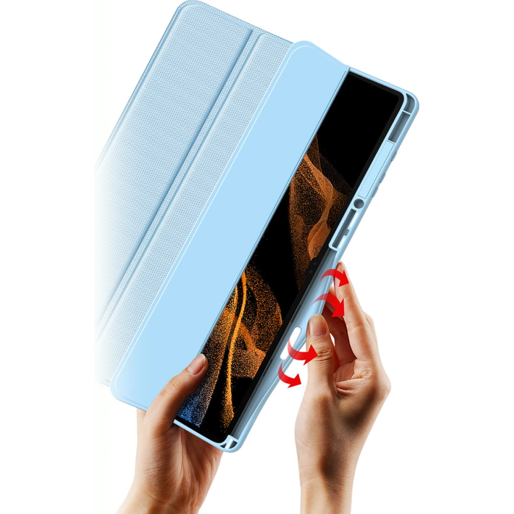 Hurtownia GSM - Etui Dux Ducis Toby Samsung Galaxy Tab S8 Ultra suport pentru stylus albastru - DDS1010 - {ean13} - Hurt