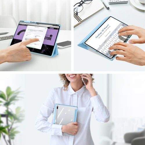 Etui Dux Ducis Toby Samsung Galaxy Tab S8 Ultra stylus holder niebieski