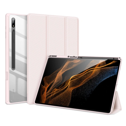 Etui Dux Ducis Toby Samsung Galaxy Tab S8 Ultra stylus holder różowy