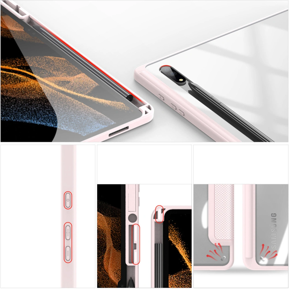 Hurtownia GSM - Case Dux Ducis Toby Samsung Galaxy Tab S8 Ultra Stylus-Halter rosa - DDS1011 - {ean13} - Hurt