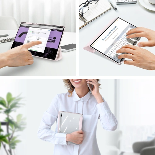 Etui Dux Ducis Toby Samsung Galaxy Tab S8 Ultra stylus holder różowy