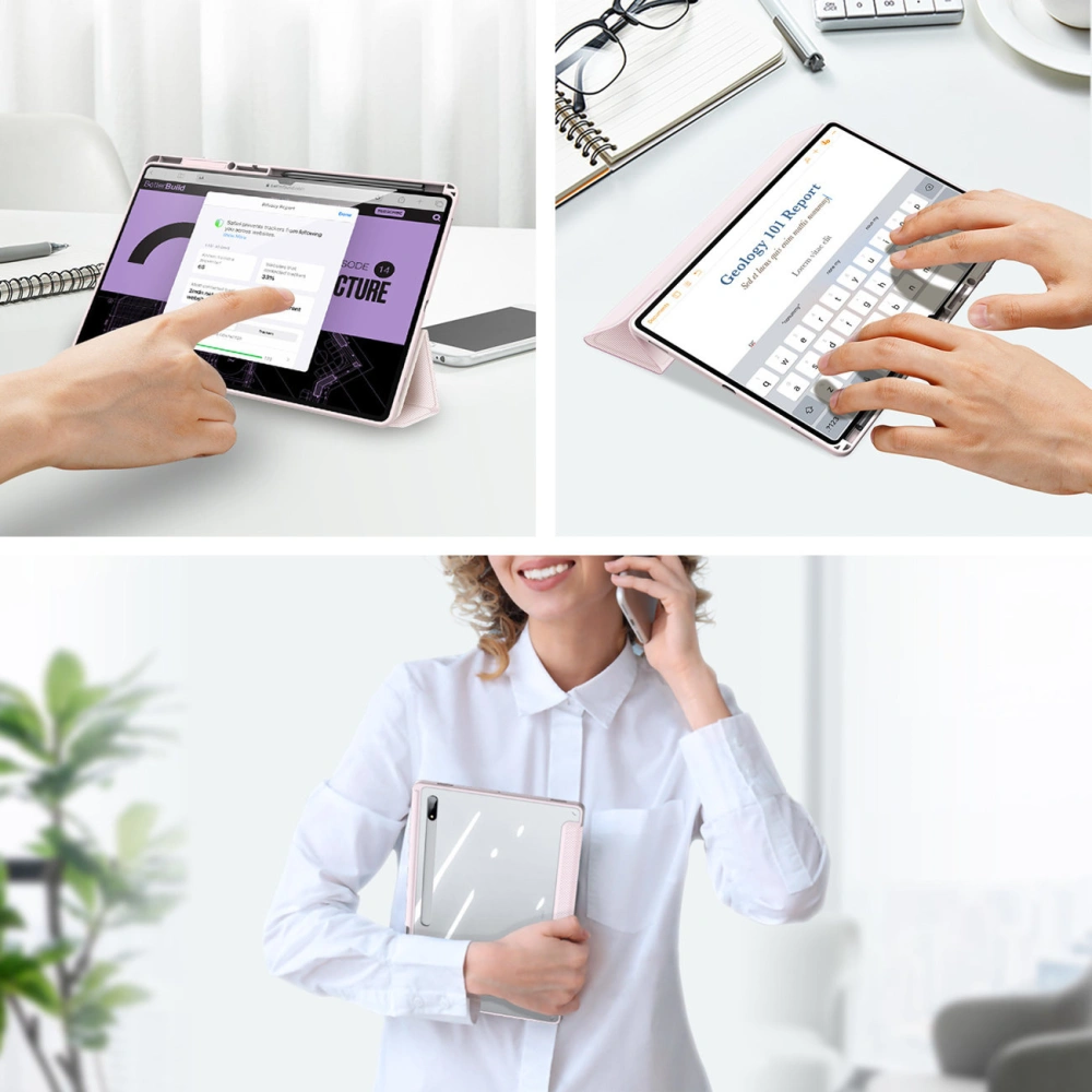 Hurtownia GSM - Etui Dux Ducis Toby Samsung Galaxy Tab S8 Ultra držák na stylus růžový - DDS1011 - {ean13} - Hurt