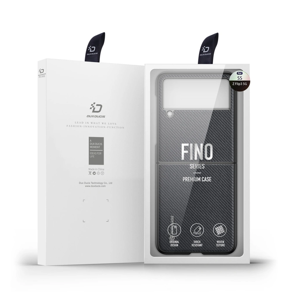 Hurtownia GSM - Dux Ducis Fino tok Samsung Galaxy Z Flip 3 fekete - DDS1012 - {ean13} - Hurt