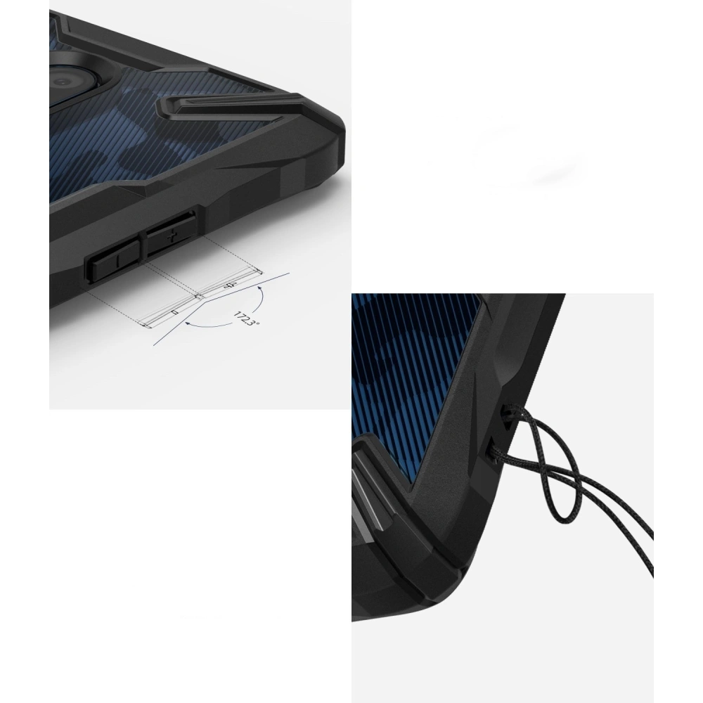 Hurtownia GSM - Etui Ringke Fusion-X Design OnePlus 7T Pro Camo (Moro) černé - RGK1068MOB - {ean13} - Hurt