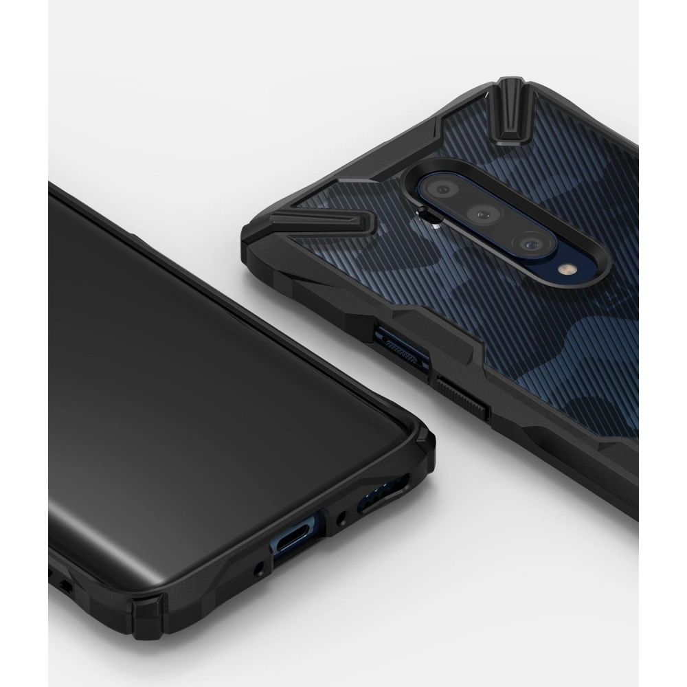 Hurtownia GSM - Etui Ringke Fusion-X Design OnePlus 7T Pro Camo (Moro) černé - RGK1068MOB - {ean13} - Hurt