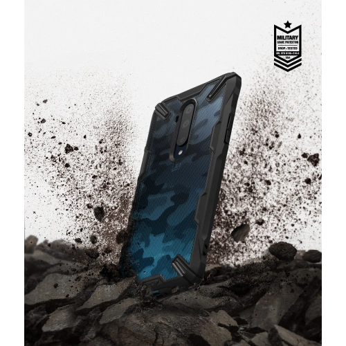 Etui Ringke Fusion-X Design OnePlus 7T Pro Camo (Moro) Black