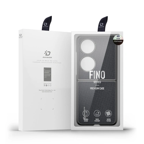 Etui Dux Ducis Fino Huawei P50 Pocket czarny