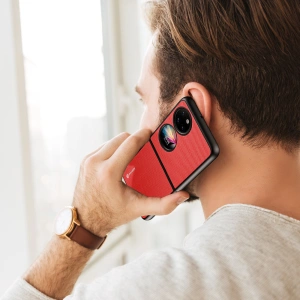 Wholesale Dux Ducis Fino Huawei P50 Pocket red - DDS1017 - {ean13} - Hurt