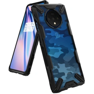 Case Ringke Fusion-X Design OnePlus 7T Camo (Moro) Schwarz