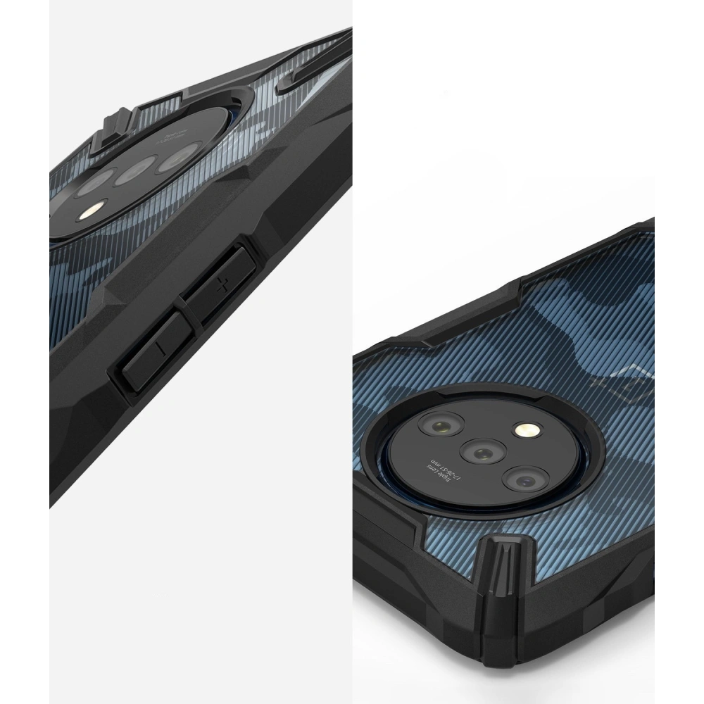 Hurtownia GSM - Case Ringke Fusion-X Design OnePlus 7T Camo (Moro) Schwarz - RGK1065MOB - {ean13} - Hurt