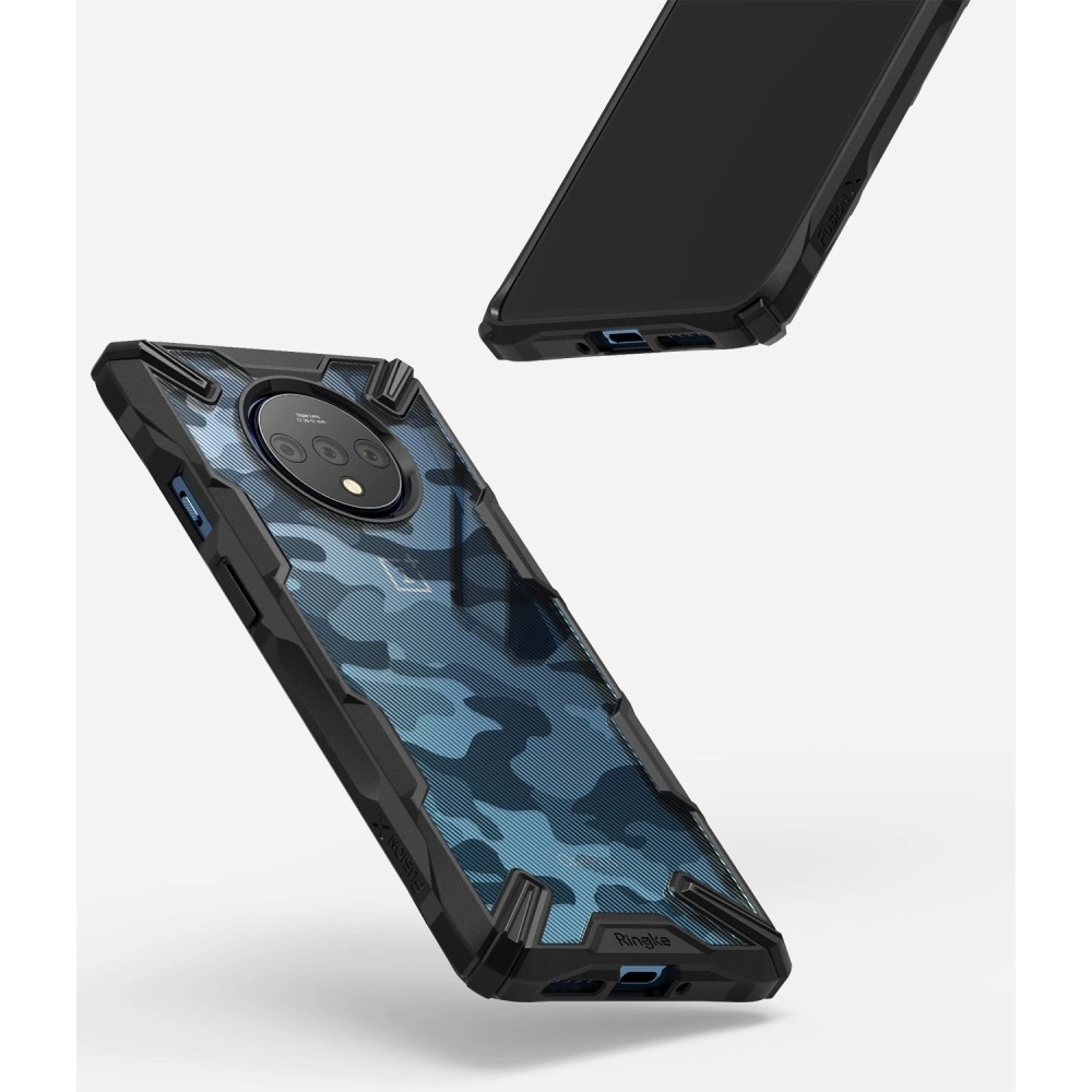 Hurtownia GSM - Case Ringke Fusion-X Design OnePlus 7T Camo (Moro) Schwarz - RGK1065MOB - {ean13} - Hurt