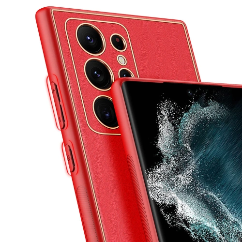 Etui Dux Ducis Yolo Samsung Galaxy S22 Ultra czerwony