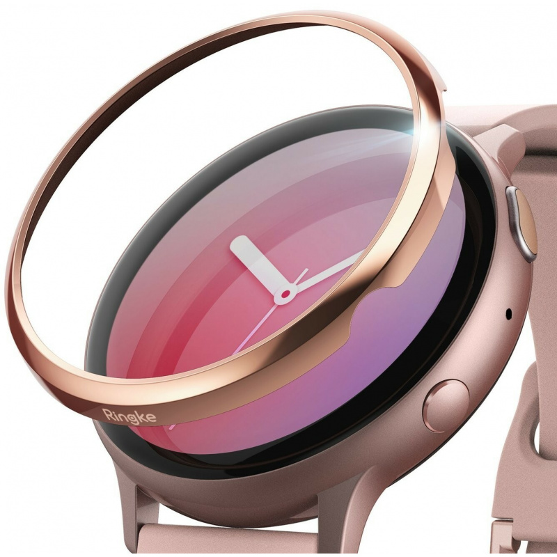 Ringke Bezel Styling Samsung Galaxy Watch Active 2 44mm Stainless Glossy Rose Gold GWA2-44-02