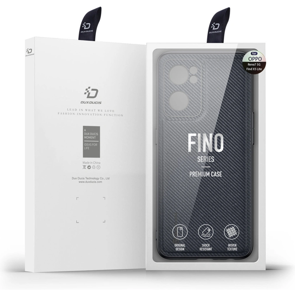 Hurtownia GSM - Pouzdro Dux Ducis Fino Oppo Reno 7 5G/Find X5 Lite černé - DDS1039 - {ean13} - Hurt