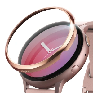 Überzug Ringke Bezel Styling Samsung Galaxy Watch Active 2 40mm Edelstahl rosa Glanz GWA2-40-02