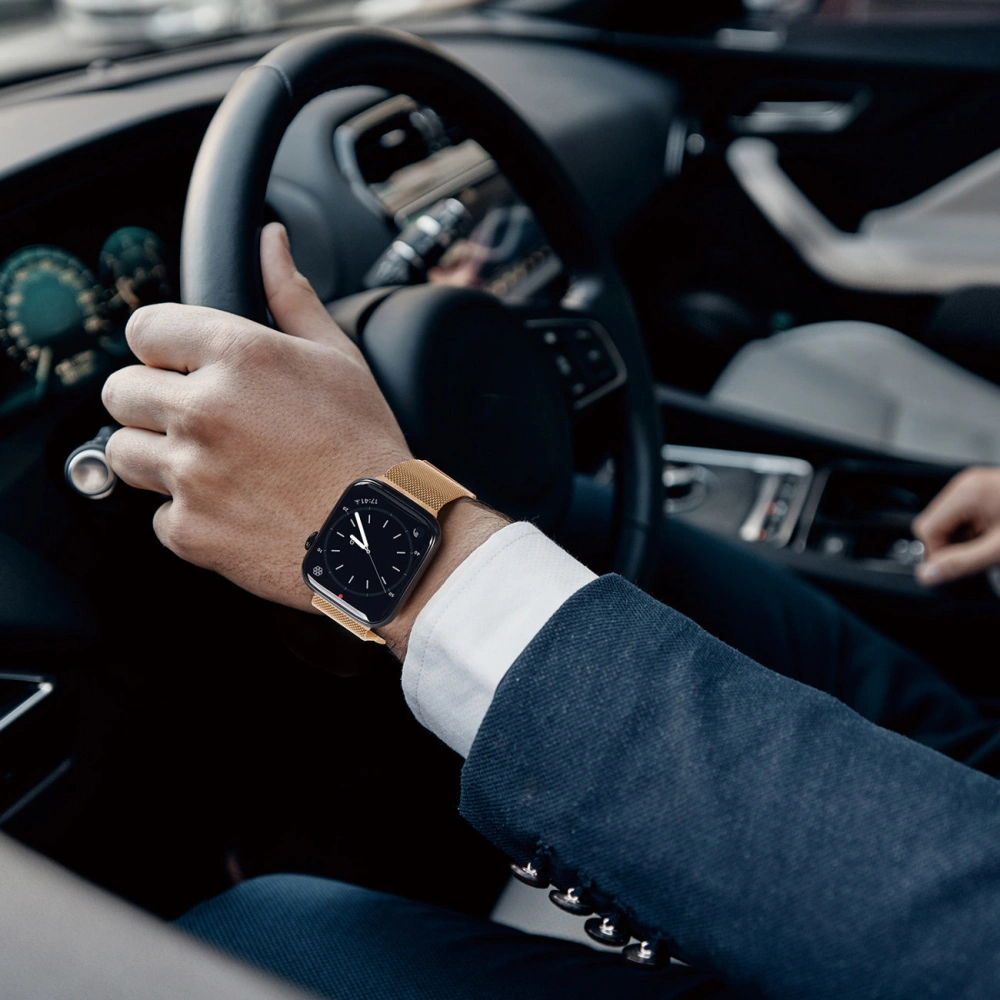 Hurtownia GSM - Dux Ducis Magnetic pánt Apple Watch 4/5/6/7/8/9/SE/10 40/41/42mm arany (Milánói változat) - DDS1074 - {ean13} - Hurt