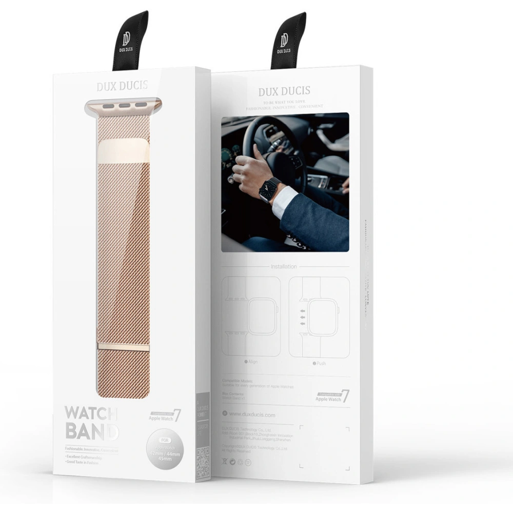 Hurtownia GSM - Dux Ducis Magnetic Pánt Apple Watch 4/5/6/7/SE/8/9/Ultra 44/45/49mm arany (Milanói verzió) - DDS1077 - {ean13} - Hurt