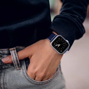 Hurtownia GSM - Pasek Dux Ducis Leather Strap Apple Watch 4/5/6/7/8/9/SE/10 40/41/42mm niebieski (Enland Version) - DDS1106 - {ean13} - Hurt