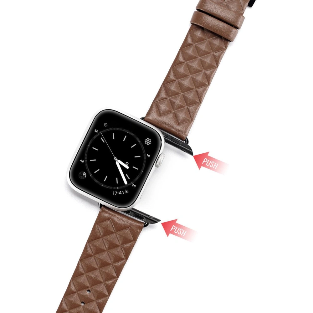 Hurtownia GSM - Pasek Dux Ducis Leather Strap Apple Watch 4/5/6/7/8/9/SE/10 40/41/42mm hnědý (Enland Version) - DDS1107 - {ean13} - Hurt