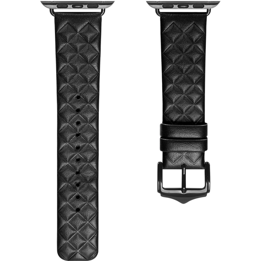 Hurtownia GSM - Pasek Dux Ducis Leather Strap Apple Watch 4/5/6/7/SE/8/9/Ultra 44/45/49mm černý (Enland Version) - DDS1110 - {ean13} - Hurt