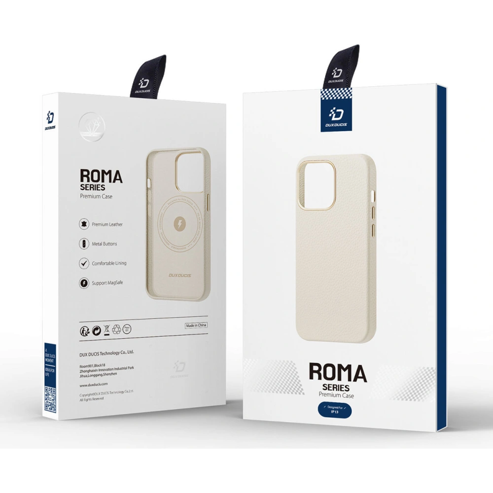 Hurtownia GSM - Etui Dux Ducis Roma Apple iPhone 13 biały - DDS1125 - {ean13} - Hurt