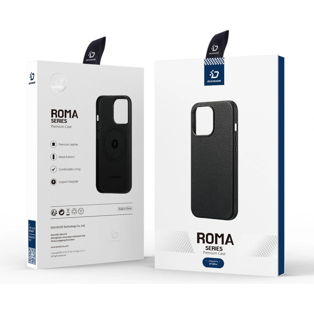 Etui Dux Ducis Roma Apple iPhone 13 Pro černé