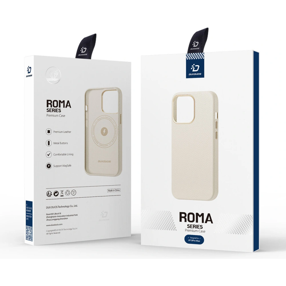 Hurtownia GSM - Etui Dux Ducis Roma Apple iPhone 13 Pro Max alb - DDS1129 - {ean13} - Hurt