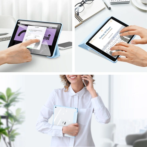 Etui Dux Ducis Copa Apple iPad 10.2 2019/2020/2021 (7., 8. i 9. generacji) niebieski