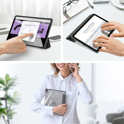 Etui Dux Ducis Copa Apple iPad Air 10.9 2020/2022 (4. i 5. generacji) / iPad Air 11 2024 (6. generacji) czarny