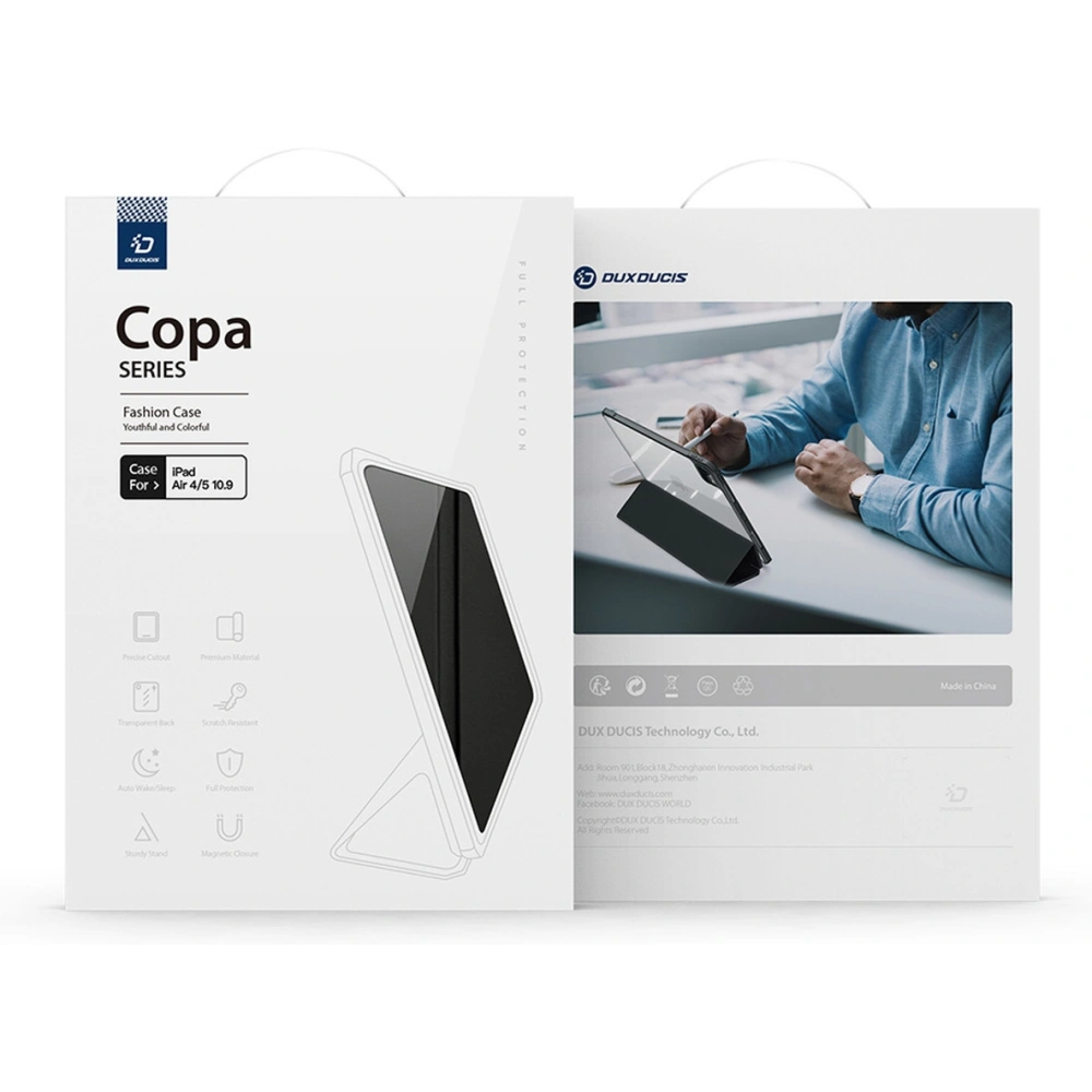 Hurtownia GSM - Etui Dux Ducis Copa Apple iPad Air 10.9 2020/2022 (4. und 5. Generation) / iPad Air 11 2024 (6. Generation) schwarz - DDS1142 - {ean13} - Hurt