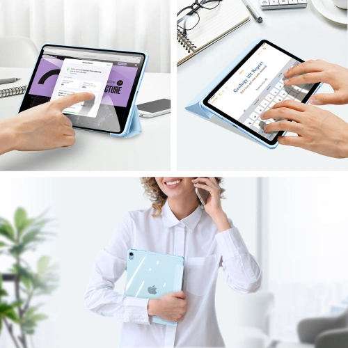 Etui Dux Ducis Copa Apple iPad Air 10.9 2020/2022 (4. i 5. generacji) / iPad Air 11 2024 (6. generacji) niebieski