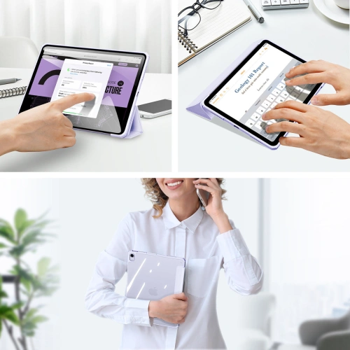 Etui Dux Ducis Copa Apple iPad Air 10.9 2020/2022 (4. i 5. generacji) / iPad Air 11 2024 (6. generacji) fioletowy