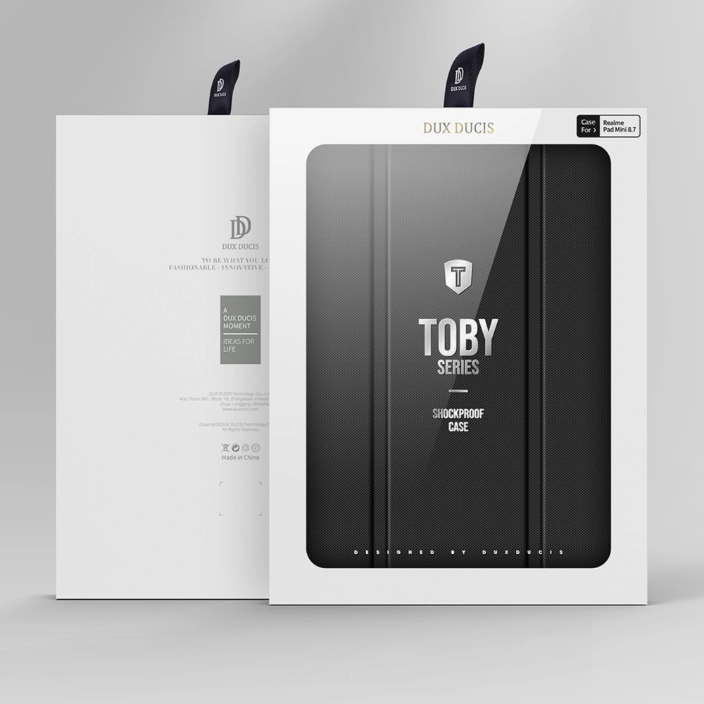 Pouzdro Dux Ducis Toby pro Realme Pad Mini s držákem na stylus černé