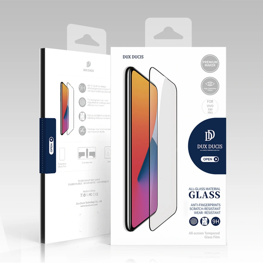 Hurtownia GSM - Tvrzené sklo Dux Ducis zakřivené pro Vivo X80 Pro černé - DDS1154 - {ean13} - Hurt