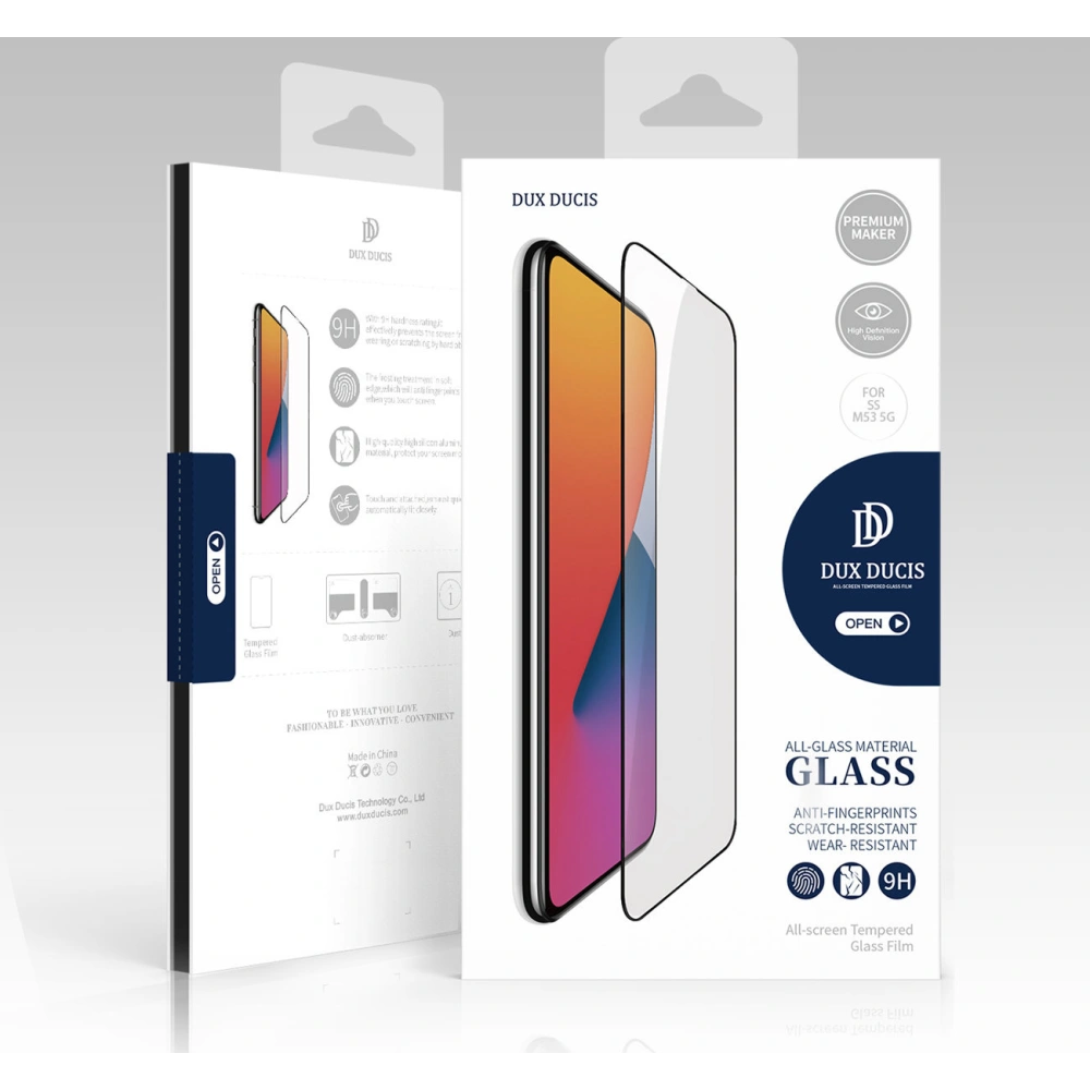 Hurtownia GSM - Dux Ducis 9D Edzett Üveg Samsung Galaxy M53 5G fekete (tokbarát) - DDS1160 - {ean13} - Hurt