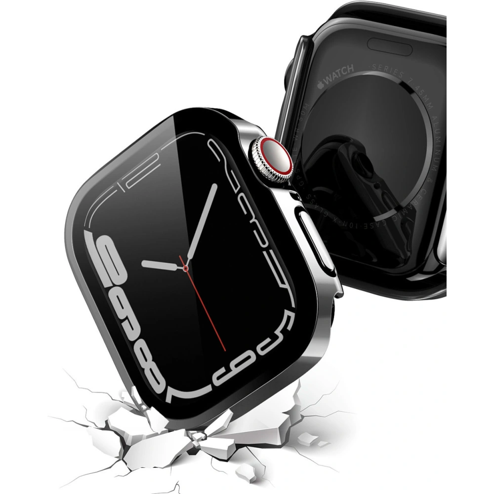 Etui Dux Ducis Hamo Apple Watch 7 45mm negru