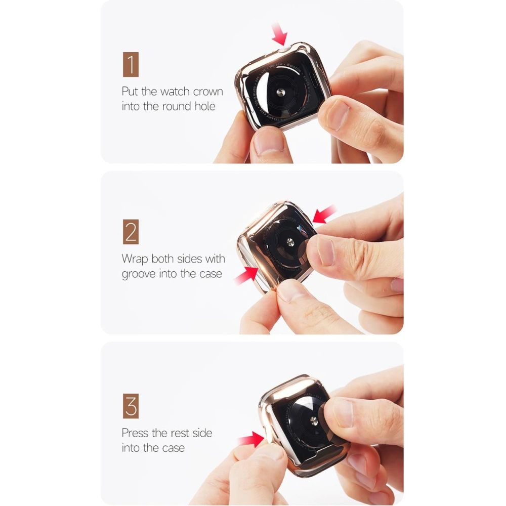 Dux Ducis Samo Apple Watch 4/5/6/7/SE/8/9 40/41MM rózsaszín