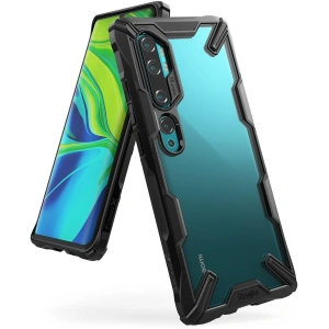 Case Ringke Fusion-X Xiaomi Mi Note 10/Pro Schwarz
