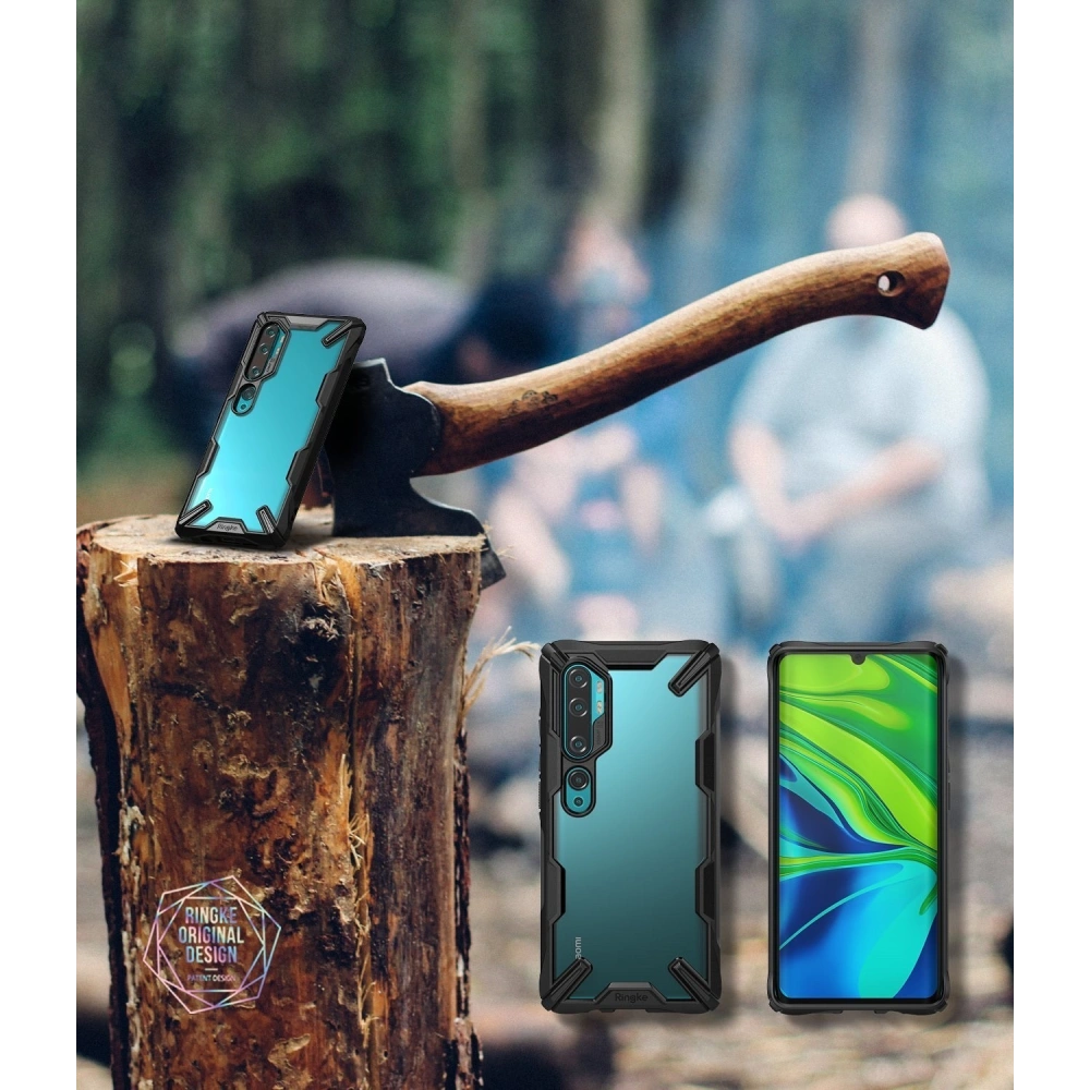 Hurtownia GSM - Etui Ringke Fusion-X Xiaomi Mi Note 10 černé - RGK1074BLK - {ean13} - Hurt