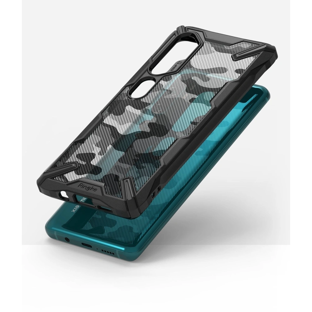 Hurtownia GSM - Etui Ringke Fusion-X Design Xiaomi Mi Note 10 Camo (Moro) černá - RGK1075MOB - {ean13} - Hurt
