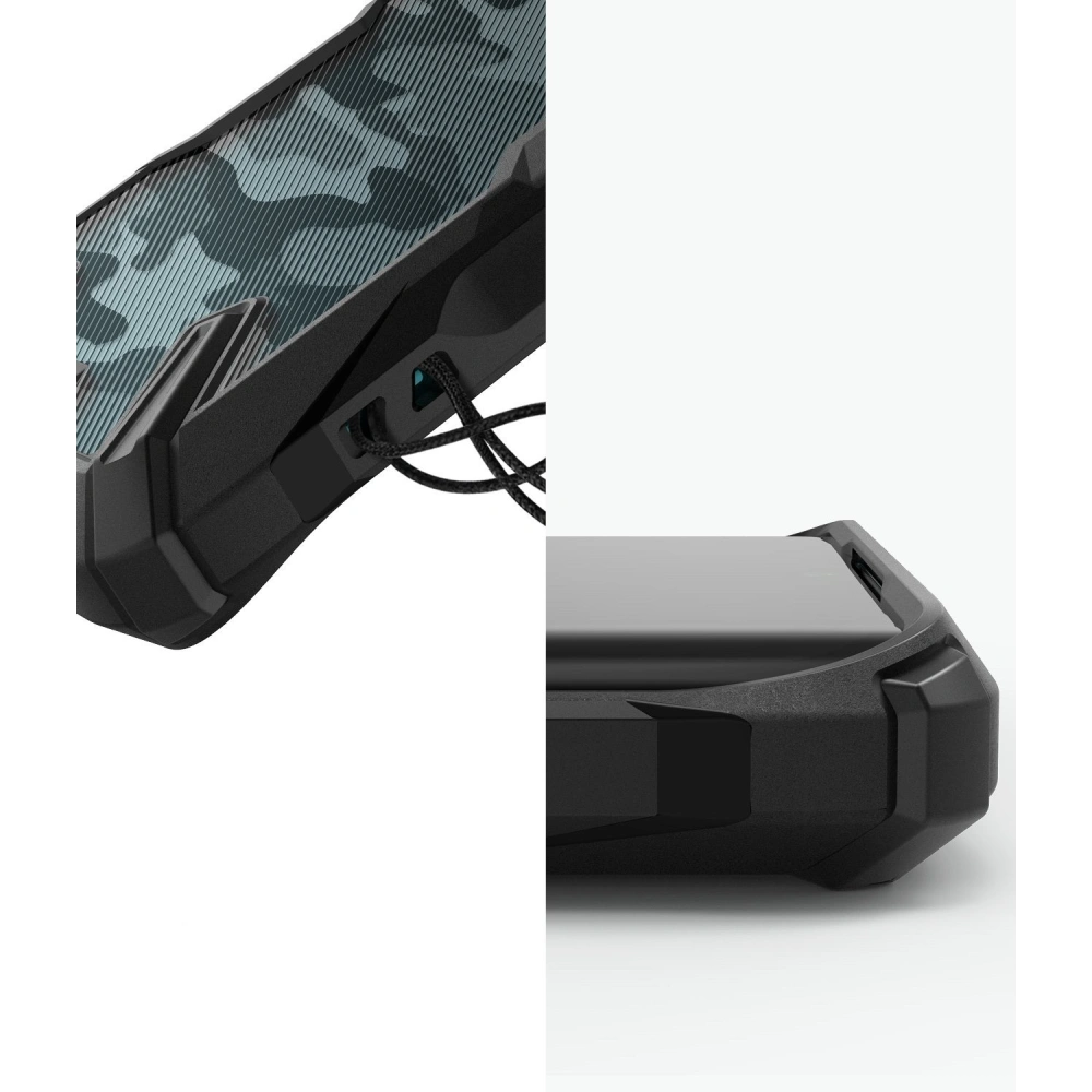 Hurtownia GSM - Etui Ringke Fusion-X Design Xiaomi Mi Note 10 Camo (Moro) černá - RGK1075MOB - {ean13} - Hurt