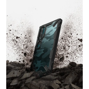 Etui Ringke Fusion-X Design Xiaomi Mi Note 10 Camo (Moro) Black